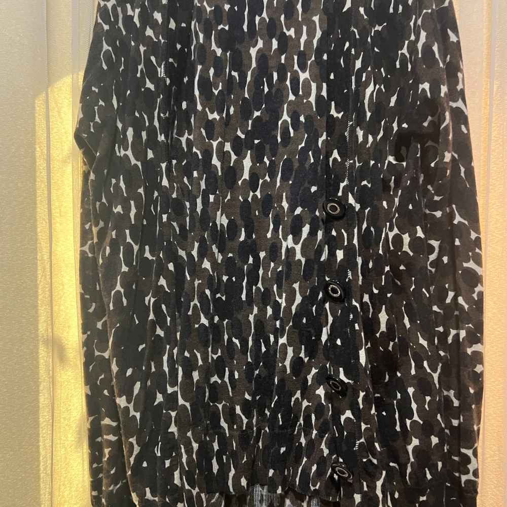 Tory Burch Black and White Patterned Cardigan Set - Picture 5 of 5